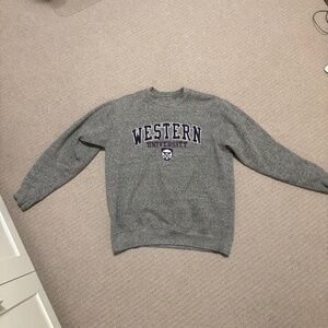Western University Crew Neck Sweatshirt